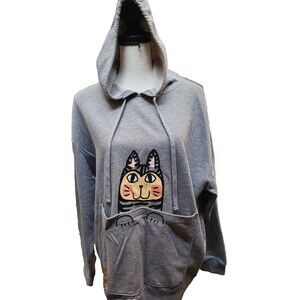 BOBS from Skechers Cat Hoodie Size Large PET LOVERS